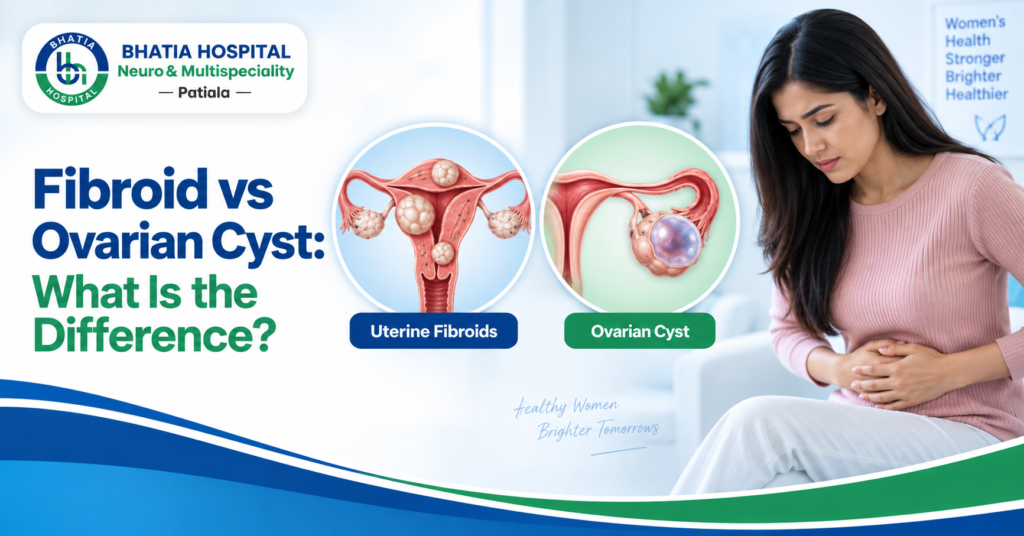 Fibroids vs ovarian cysts showing differences between uterine fibroids and ovarian cysts